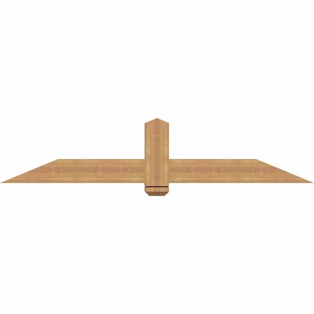 Ekena Millwork Eugene Smooth Timber Gable Bracket, Western Red Cedar, 72"W x 15"H x 5 1/2"D x 5 1/2"F, 5/12 Pitch GBW072X15X0606EUG00SWR